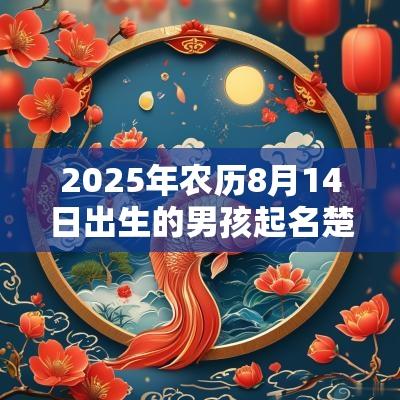 2025年农历8月14日出生的男孩起名楚辞周易楚辞起名鉴赏