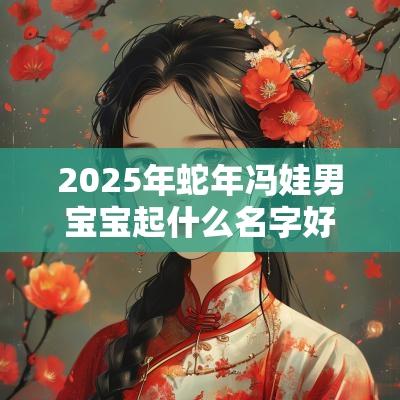 2025年蛇年冯娃男宝宝起什么名字好俊美无涛的男生名字大全
