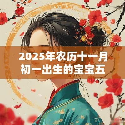 2025年农历十一月初一出生的宝宝五行看命缺木补金取名推荐