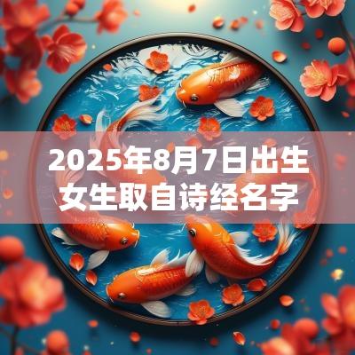 2025年8月7日出生女生取自诗经名字大气的女宝宝取名