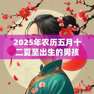2025年农历五月十二夏至出生的男孩好吗五行不缺取名测试打分