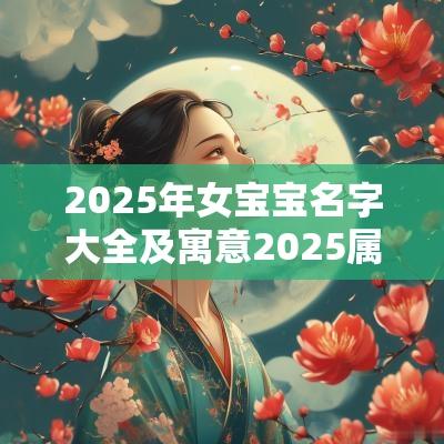 2025年女宝宝名字大全及寓意2025属蛇女孩最吉利的名字