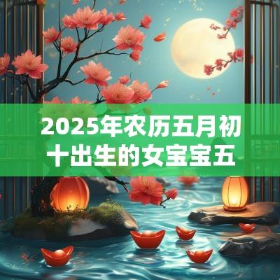 2025年农历五月初十出生的女宝宝五行旺缺缺金免费八字起名