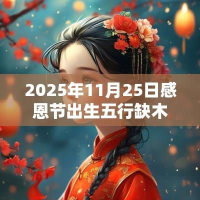 2025年11月25日感恩节出生五行缺木男孩命运与八字取名字