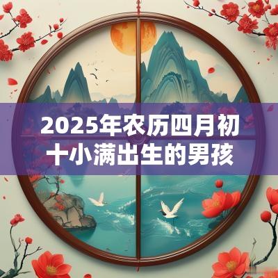 2025年农历四月初十小满出生的男孩命运好吗五行缺木男孩名字