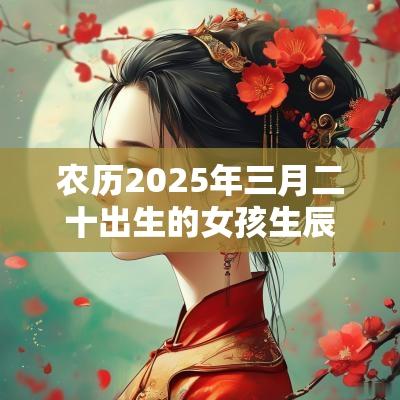 农历2025年三月二十出生的女孩生辰八字本日五行缺木火取名