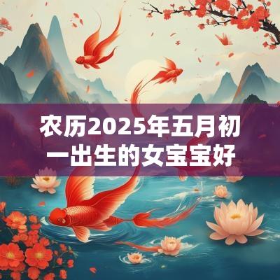 农历2025年五月初一出生的女宝宝好吗五行缺水免费取好名字