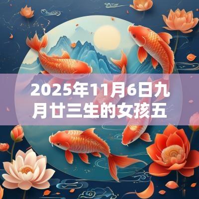 2025年11月6日九月廿三生的女孩五行属土今日取名宝典
