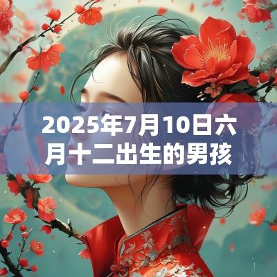 2025年7月10日六月十二出生的男孩五行取名打分最佳宜用字