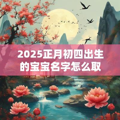 2025正月初四出生的宝宝名字怎么取男孩名字2025属蛇