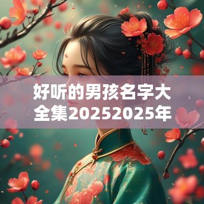 好听的男孩名字大全集20252025年霸气姓名男孩名字大全