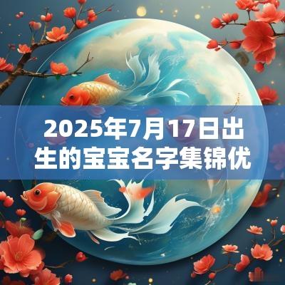 2025年7月17日出生的宝宝名字集锦优雅的蛇年女孩名字