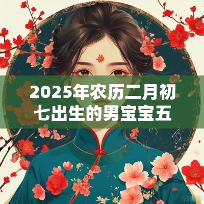 2025年农历二月初七出生的男宝宝五行查询缺金土怎么取名好