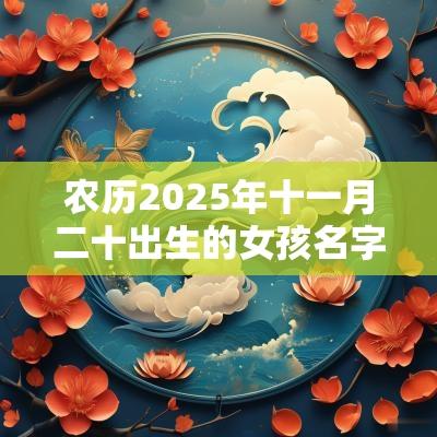 农历2025年十一月二十出生的女孩名字五行不缺八字免费取名