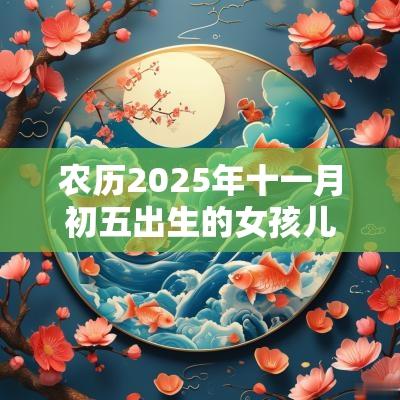 农历2025年十一月初五出生的女孩儿命运今日五行不缺周易取名