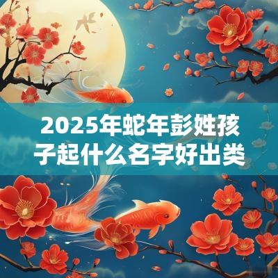 2025年蛇年彭姓孩子起什么名字好出类拔萃的宝宝取名推荐