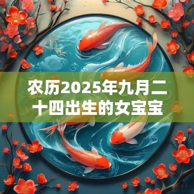 农历2025年九月二十四出生的女宝宝好不好五行八字查询起名