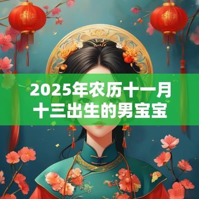 2025年农历十一月十三出生的男宝宝八字算命五行缺土的名字