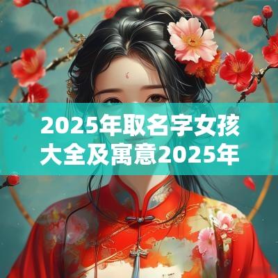 2025年取名字女孩大全及寓意2025年属蛇女孩取名宜用字