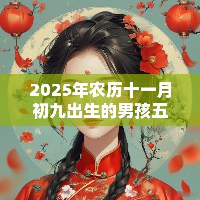 2025年农历十一月初九出生的男孩五行命理解析补火取名旺运