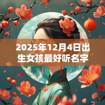 2025年12月4日出生女孩最好听名字女孩名字简单大方洋气