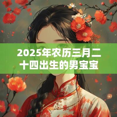2025年农历三月二十四出生的男宝宝五行属水清新俊逸的名字