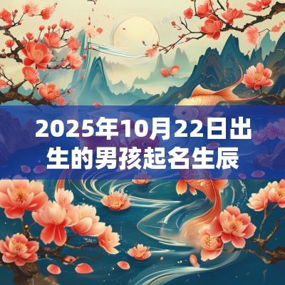 2025年10月22日出生的男孩起名生辰八字男生名阳光帅气