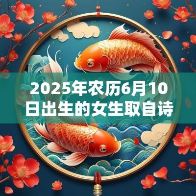 2025年农历6月10日出生的女生取自诗经的名字好听又大方