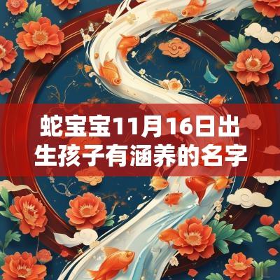 蛇宝宝11月16日出生孩子有涵养的名字唐诗中女宝宝灵动的名称