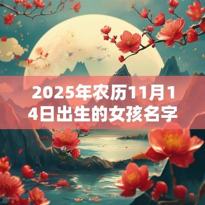 2025年农历11月14日出生的女孩名字推荐名字把格局打开