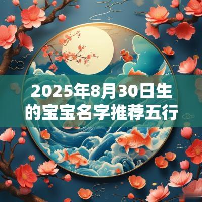2025年8月30日生的宝宝名字推荐五行缺火取名最佳宜用字