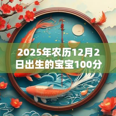 2025年农历12月2日出生的宝宝100分的名字好名字推荐