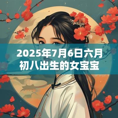 2025年7月6日六月初八出生的女宝宝八字怎么排五行缺土取名