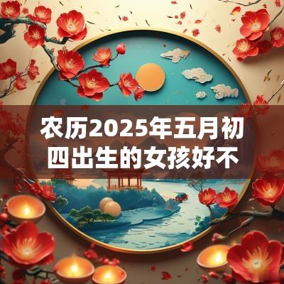 农历2025年五月初四出生的女孩好不好五行不缺取名测试打分