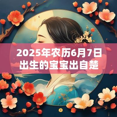 2025年农历6月7日出生的宝宝出自楚辞的名字唯美的名字大全