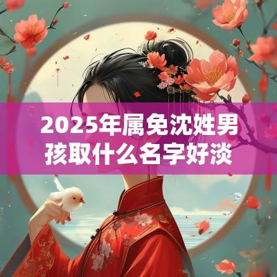 2025年属免沈姓男孩取什么名字好淡定优雅的男生好名字推荐
