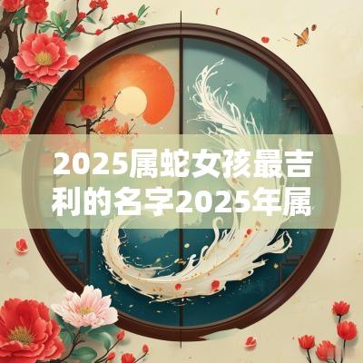 2025属蛇女孩最吉利的名字2025年属蛇女孩取名宜用字