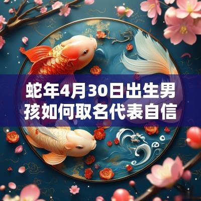 蛇年4月30日出生男孩如何取名代表自信坚强的男宝宝名字分享