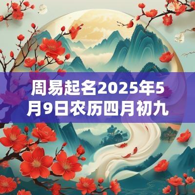 周易起名2025年5月9日农历四月初九出生的男孩缺金取名推荐