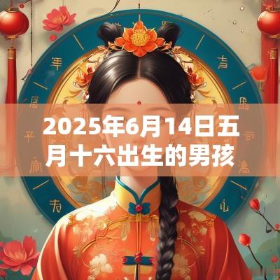 2025年6月14日五月十六出生的男孩是什么命取名如何补土