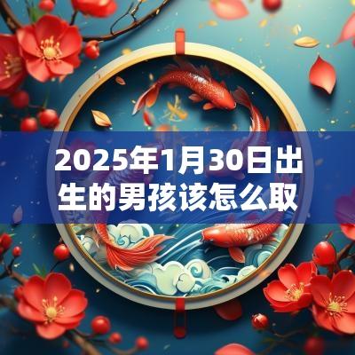 2025年1月30日出生的男孩该怎么取名新颖好名字推荐