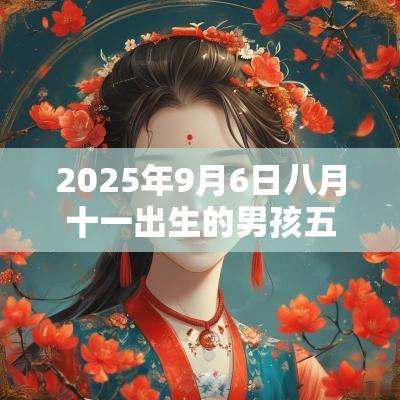 2025年9月6日八月十一出生的男孩五行八字解读缺火的名字