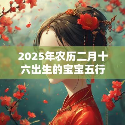 2025年农历二月十六出生的宝宝五行八字命运耳目一新的名字