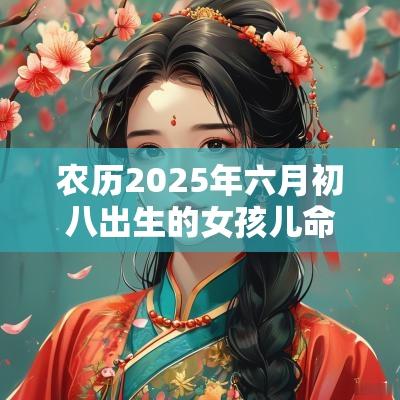 农历2025年六月初八出生的女孩儿命运今日五行缺水周易取名