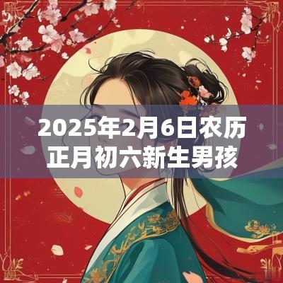 2025年2月6日农历正月初六新生男孩八字算命五行属金的名字