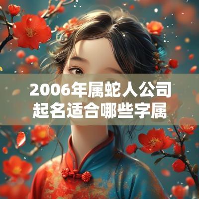 2006年属蛇人公司起名适合哪些字属蛇人公司起名适合哪些字