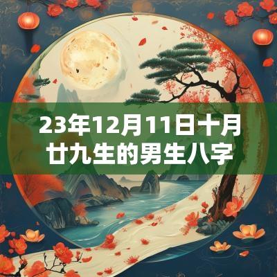 23年12月11日十月廿九生的男生八字取名缺金火土取名宝典