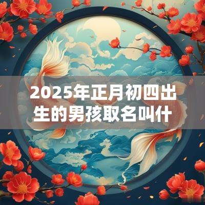 2025年正月初四出生的男孩取名叫什么女宝好听独特的名字
