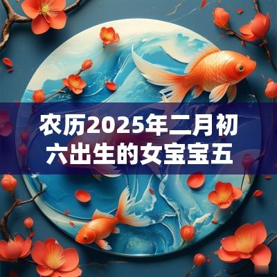 农历2025年二月初六出生的女宝宝五行好不好五行八字查询起名