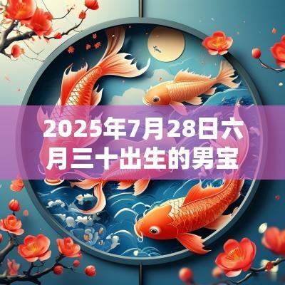 2025年7月28日六月三十出生的男宝宝五行取名高分名字参考